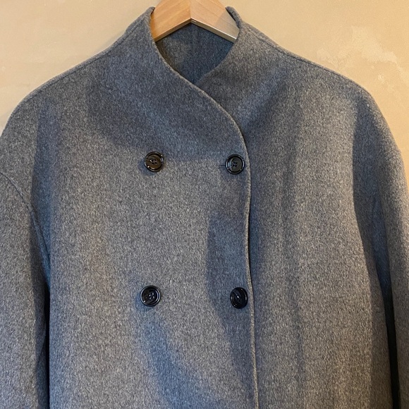 Exquisite ARKET Double-Face Wool Jacket Color Gray Size EU 38 -6 US - Picture 4 of 14